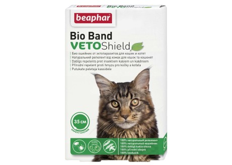 Ошейник от блох и клещей для кошек и котят Beaphar Bio Band, 35 см (10664)