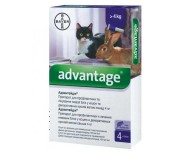 Капли от блох и клещей Bayer Advantage №80 для котов от 4 кг, 1 пипетка