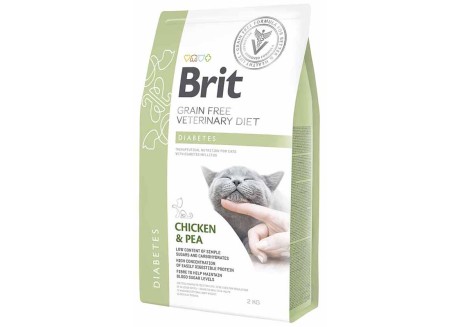 Лечебный сухой корм для кошек с диабетом Brit GF Veterinary Diets Cat Diabets