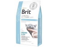 Лечебный сухой корм для кошек с ожирением Brit GF Veterinary Diets Cat Obesity