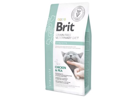 Лечебный сухой корм для кошек с заболеваниями мочевых путей Brit GF Veterinary Diets Cat Struvite