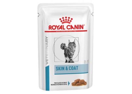 Лечебные консервы для кошек Royal Canin SKIN and COAT CAT Pouches 0,085 кг