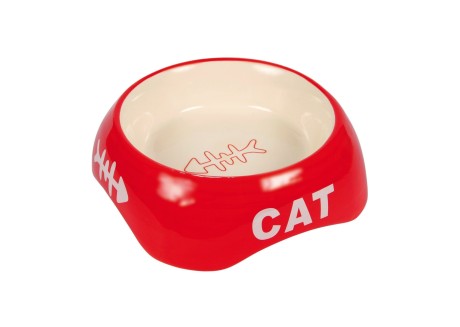 Миска керамическая для кошек Trixie 200 мл / 13 см (красная, синяя, чёрная) (24498)
