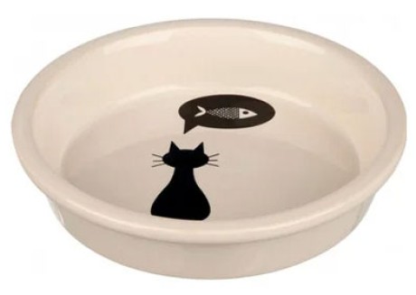Миска керамическая для кошек Trixie, 0,25л/13см (24499)