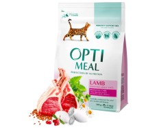 Сухой корм для кошек с чувствительным пищеварением Optimeal, ягненок