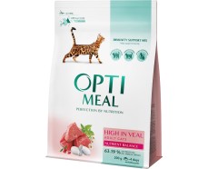 Сухой корм для кошек Optimeal - телятина