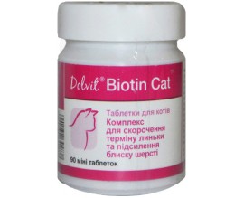 Витамины для кожи и шерсти кошек Dolfos Dolvit Biotin Cat, 90 табл (191-90)