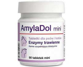 Витамины для пищеварения кошек и собак Dolfos AmilaDol Mini, 90 табл (1702-90)