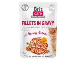 Влажный корм для кошек Brit Care Cat pouch 85 г (филе лосося в соусе) (100530/0525)