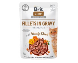 Влажный корм для кошек Brit Care Cat pouch 85 г (филе утки в соусе) (100529/0518)