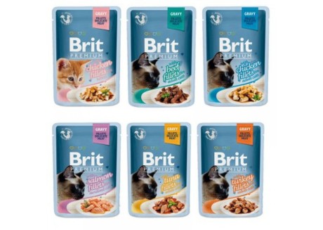 Влажный корм для кошек Brit Premium Cat pouch, 85 гр