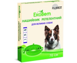 Антипаразитарный ошейник для собак Природа ЕкоВет, 70 см (PR241116)