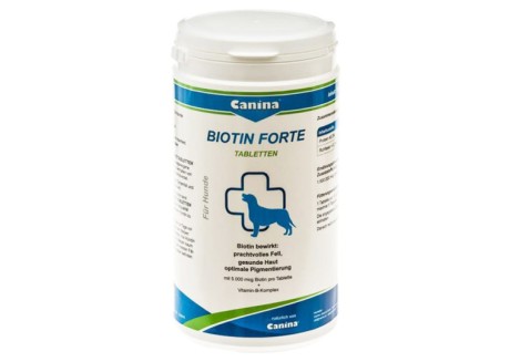 Добавка для кожи и шерсти собак Canina Biotin Forte