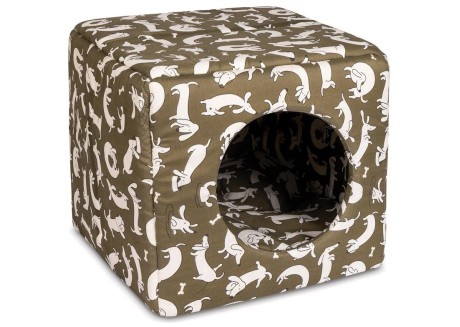 Домик-лежак для собак Природа Cube 40 см/40 см /37 см (коричневый) (PR241888)