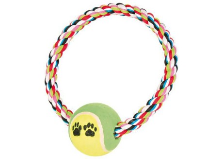 Игровой канат с теннисным мячом для собак Trixie (3266)