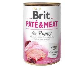 Консервы для щенков Brit Paté and Meat Puppy 400 гр, chicken/turkey