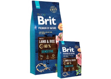 Корм для собак Brit Premium Sensitive Lamb and Rice