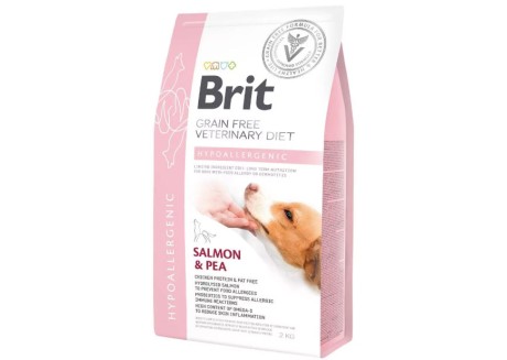 Лечебный сухой корм для собак с пищевой аллергией Brit GF VetDiets Dog Hypoallergenic