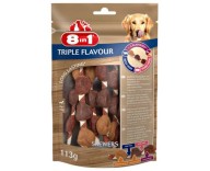 Лакомство для собак 8in1 Triple Flavour Шашлычки, 6 шт, 113 г (661433/144632)