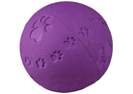 Мяч литой для собак Trixie с лапками и пищалкой