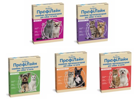 Ошейник антиблошиный для собак и кошек Профилайн, 35 см
