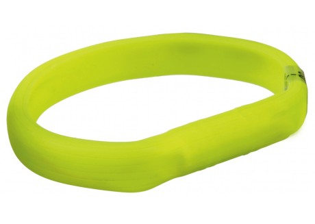 Ошейник силиконовый светящийся для собак Trixie с USB зеленый