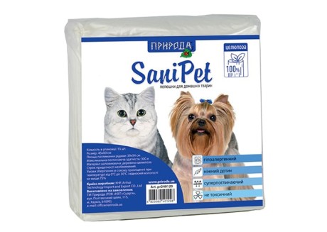 Пеленки для собак и кошек Природа SaniPet 60*45 см