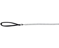 Поводок-цепь с ручкой для собак Trixie хром (14031)