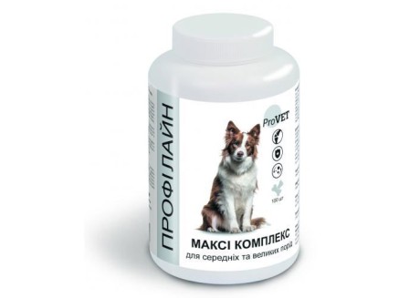 Витаминно-минеральная добавка для собак ProVET Профилайн Макси комплекс 100 табл (PR241882)