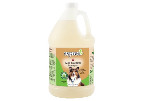 Шампунь для собак с чувствительной кожей и при себореи ESPREE Aloe Oatbath Medicated Shampoo 3,79 л (70337)
