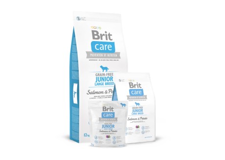 Корм для собак Brit Care Grain-free Junior Large Breed Salmon and Potato