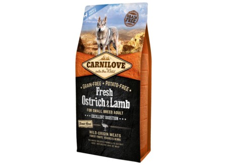 Сухой корм для собак Carnilove Fresh Ostrich and Lamb for Small Breed Dogs