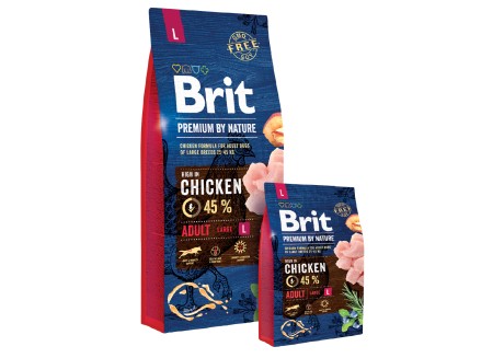Сухой корм для собак крупных пород Brit Premium Dog Adult L