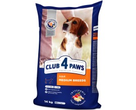 Сухой корм для собак средних пород Клуб 4 Лапы Premium