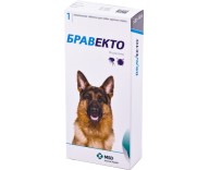 Таблетки от блох и клещей для собак Bravecto от 20 до 40 кг, 1 таблетка
