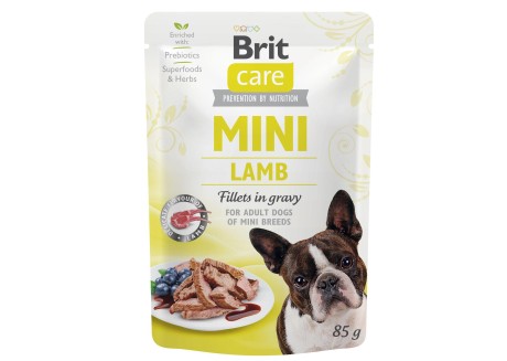 Влажный корм для собак Brit Care Mini pouch 85 g филе в соусе (ягненок) (100215/4401)