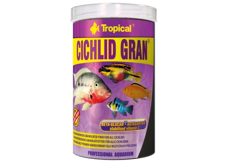 Корм для цихлид Tropical Cichlid Gran, усиление цвета