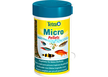 Корм для маленьких рыбок Tetra Micro Pellets, микро пеллеты, 100 мл (277496)