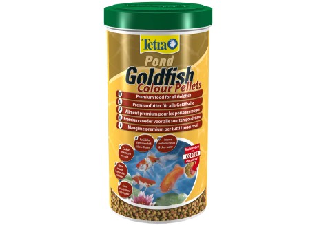 Корм для прудовых золотых рыб Tetra Pond Goldfish Colour Pellets 1 л