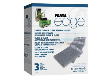 Наполнитель для фильтра Fluval Edge активированный уголь (3 x 45 г) (A1379)