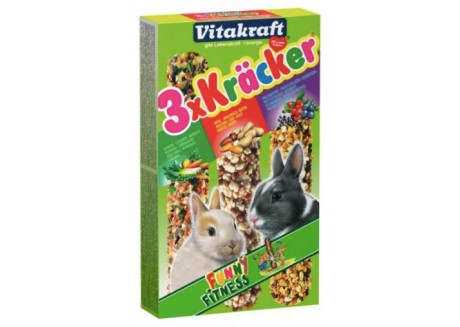 Крекер для кроликов с овощами, орехами и лесными ягодами, 3 шт Vitakraft (25227)