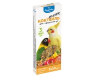 Колосок Коктейль для средних попугаев (мультифрукт, орех, цитрус), 90 г (PR240098)