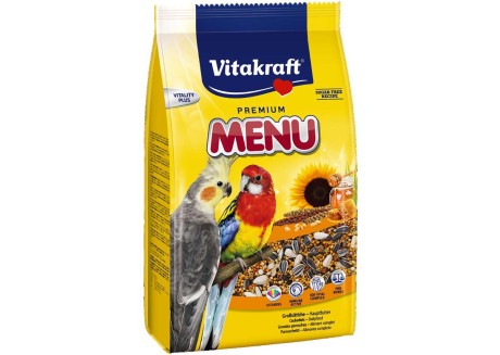 Корм для нимф и больших попугаев Vitakraft Premium Menu