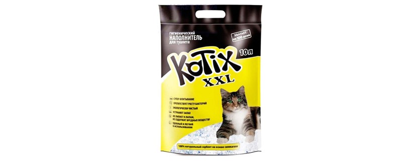 Обзор силикагелевого наполнителя для туалета кошки Kotix